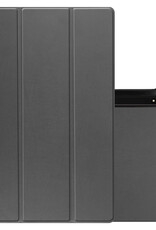 NoXx Hoesje Geschikt voor Samsung Galaxy Tab S10 Ultra Hoesje Case Hard Cover Hoes Book Case Met Uitsparing Geschikt voor S Pen - Grijs