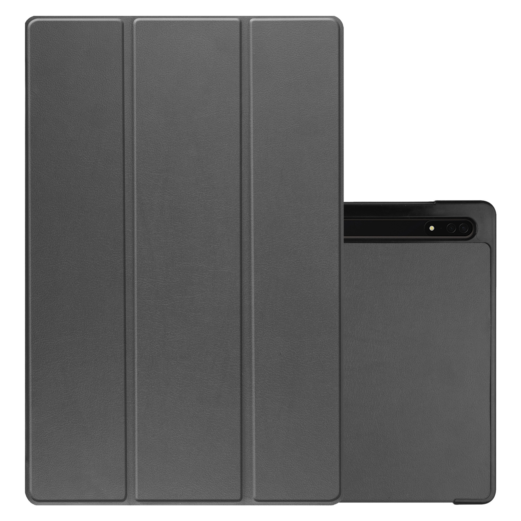 NoXx Hoesje Geschikt voor Samsung Galaxy Tab S10 Ultra Hoesje Case Hard Cover Hoes Book Case Met Uitsparing Geschikt voor S Pen - Grijs
