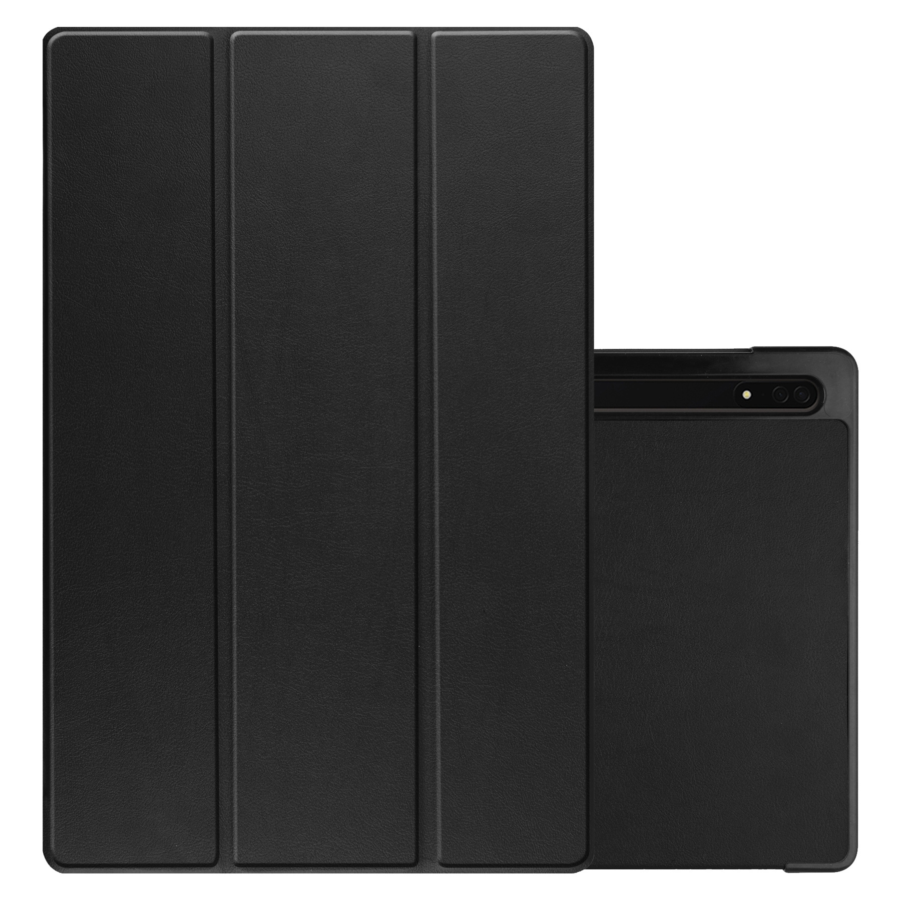 NoXx Hoesje Geschikt voor Samsung Galaxy Tab S10 Ultra Hoesje Case Hard Cover Hoes Book Case Met Uitsparing Geschikt voor S Pen - Zwart