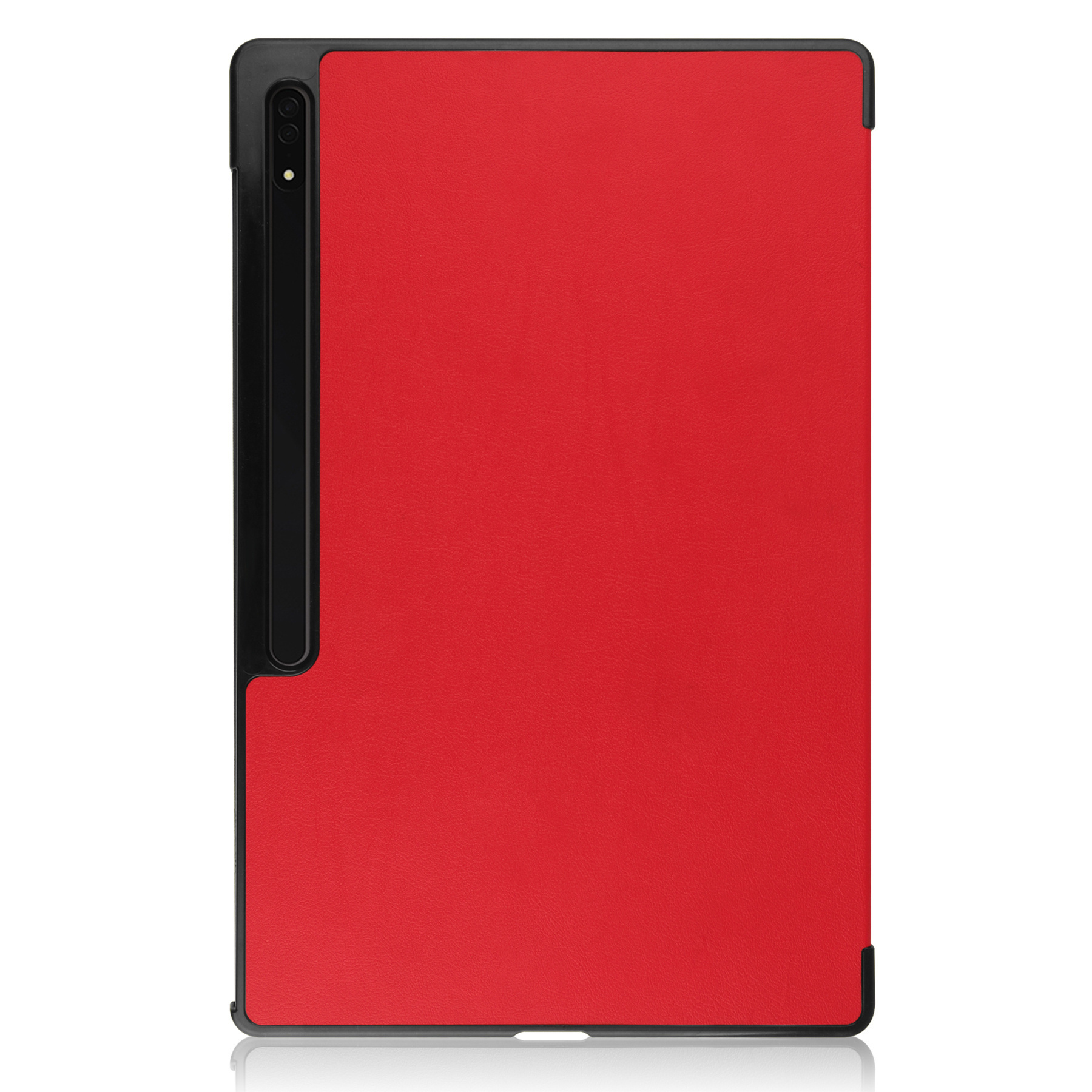 NoXx Hoesje Geschikt voor Samsung Galaxy Tab S10 Ultra Hoesje Case Hard Cover Hoes Book Case Met Uitsparing Geschikt voor S Pen Met Screenprotector - Rood