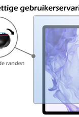 Nomfy Hoes Geschikt voor Samsung Galaxy Tab S10 Plus Hoes Tri-fold Tablet Hoesje Case Met Uitsparing Geschikt voor S Pen Met Screenprotector - Hoesje Geschikt voor Samsung Tab S10 Plus Hoesje Hardcover Bookcase - Donkerblauw