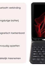 NoXx NoXx Samsung Galaxy Tab S10 Ultra Toetsenbordhoes Met Screenprotector - Zwart