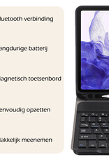 Nomfy Nomfy Samsung Galaxy Tab S10 Plus Toetsenbordhoes Met Screenprotector - Zwart