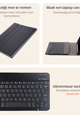 Nomfy Nomfy Samsung Galaxy Tab S10 Ultra Toetsenbordhoes - Zwart