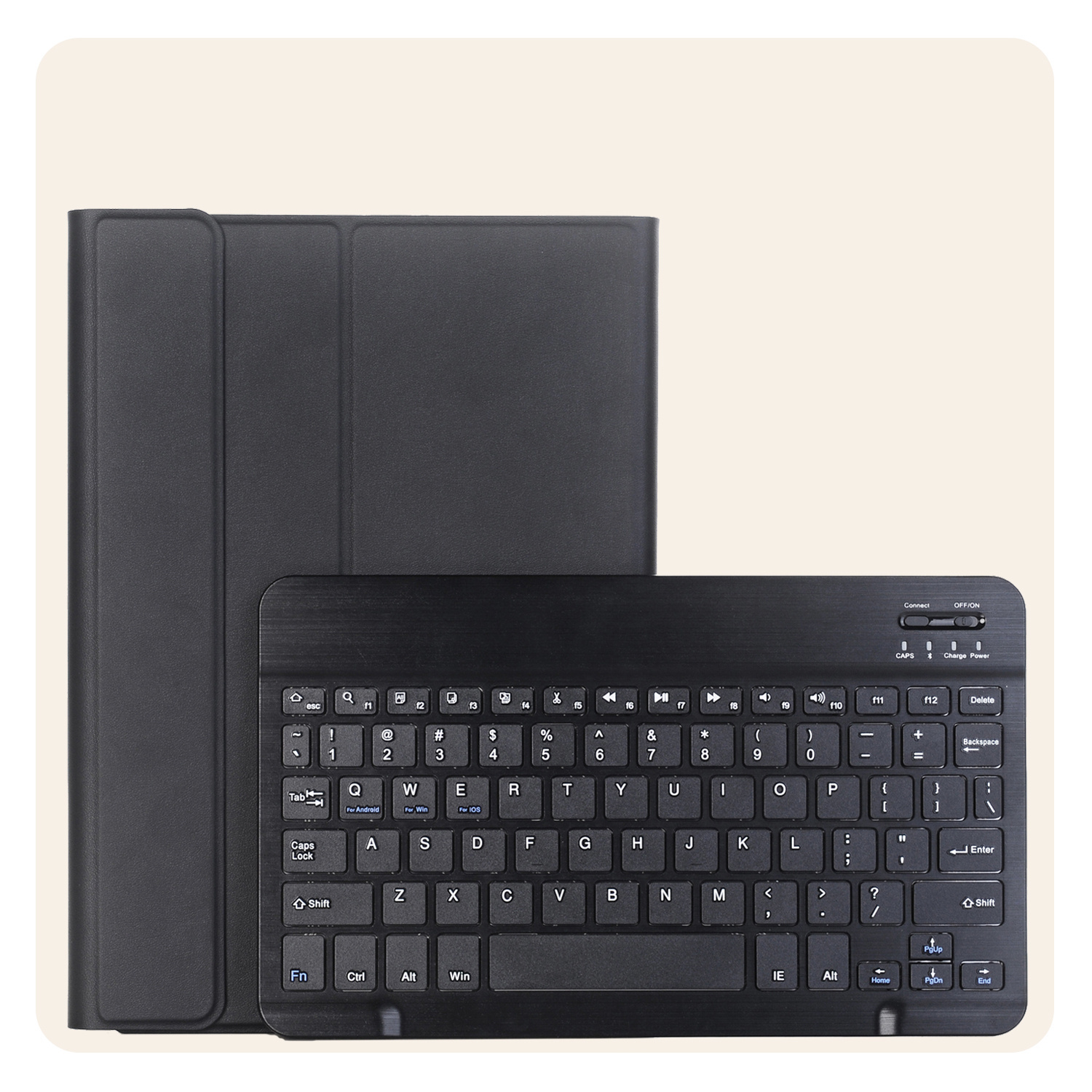 Nomfy Nomfy Samsung Galaxy Tab S10 Ultra Toetsenbordhoes - Zwart
