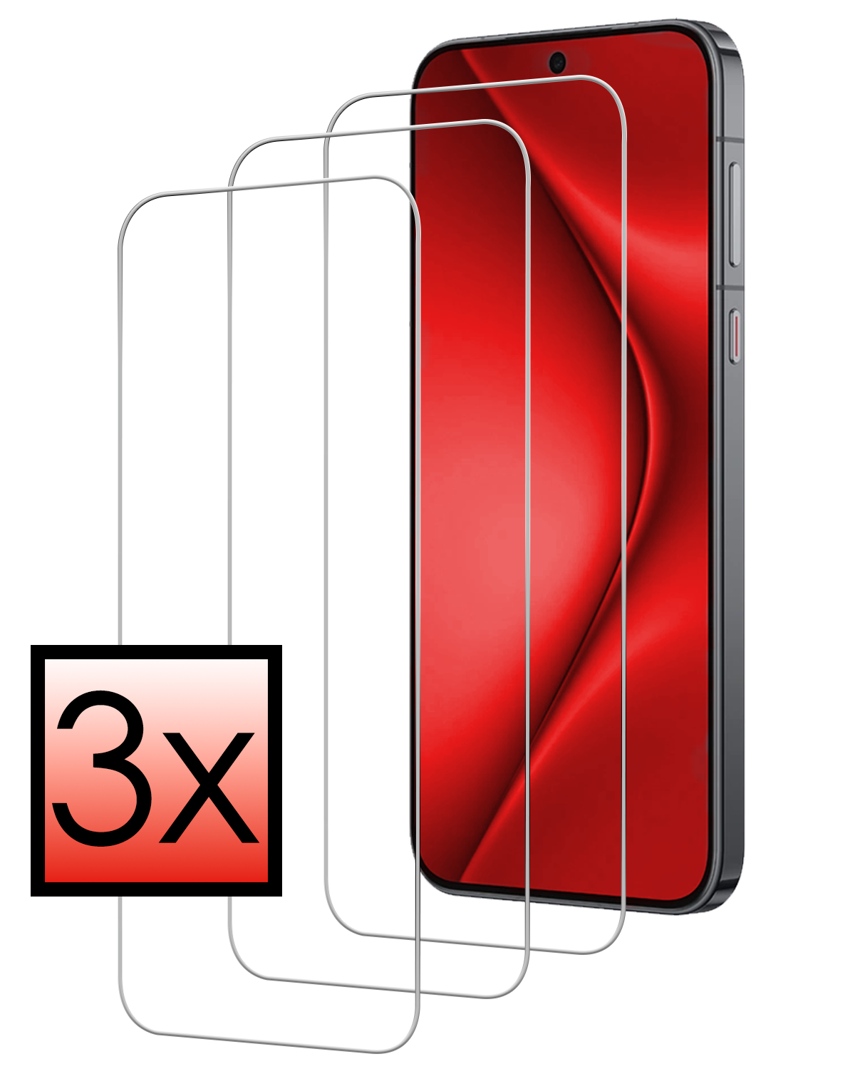 NoXx NoXx Huawei Pura 70 Ultra Screenprotector Glas - 3 PACK