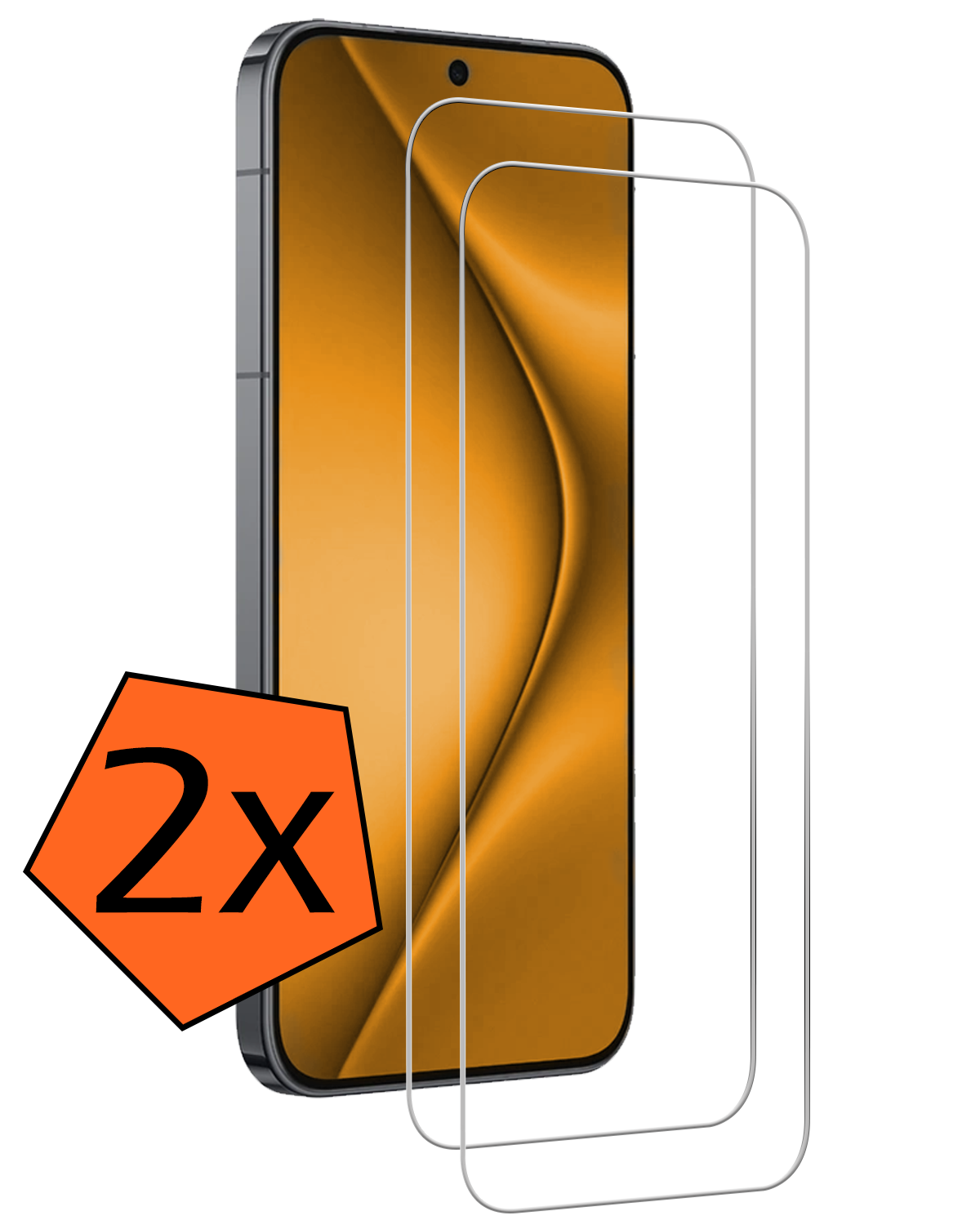 Nomfy Nomfy Huawei Pura 70 Pro Screenprotector Glas - 2 PACK