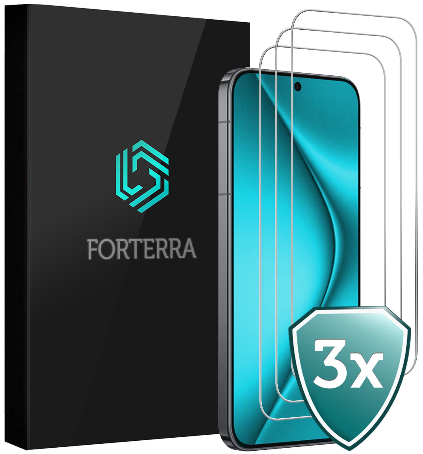 Forterra Forterra Huawei Pura 70 Screenprotector Glas - 3 PACK