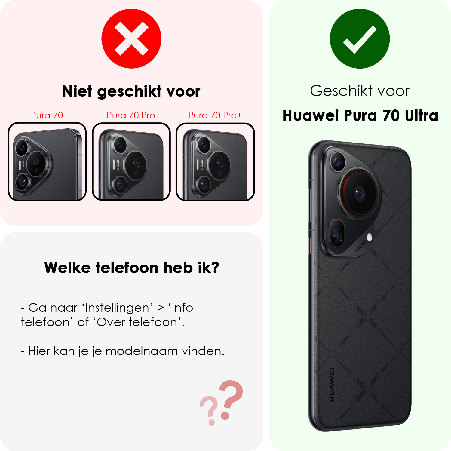 NoXx NoXx Huawei Pura 70 Ultra Screenprotector Glas - 3 PACK