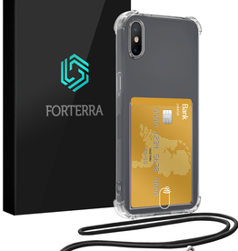Forterra Forterra iPhone Xs Max Hoesje Pashouder met Koord