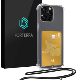 Forterra Forterra iPhone 11 Pro Max Hoesje Pashouder met Koord