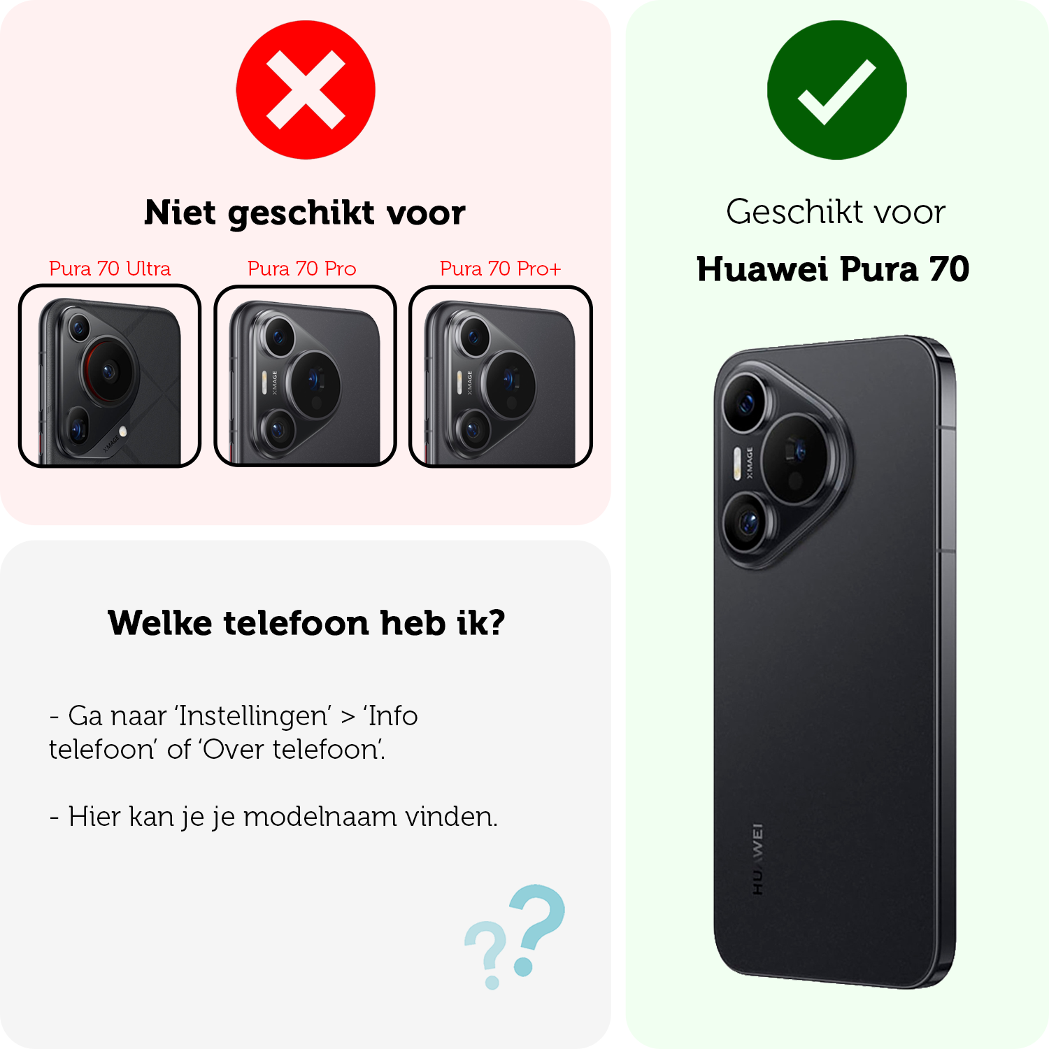 Forterra Forterra Huawei Pura 70 Screenprotector Glas - 2 PACK