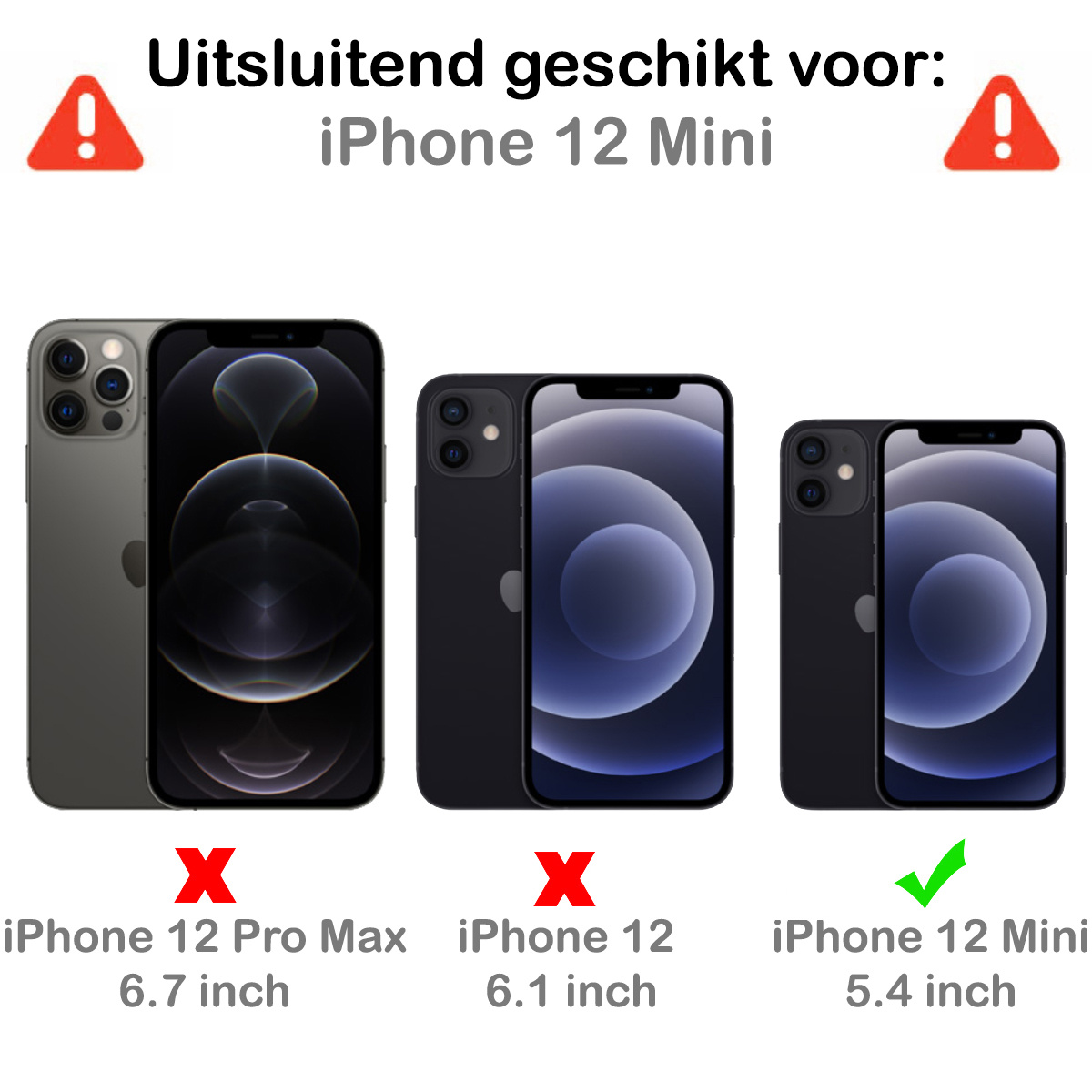 Forterra Hoesje Geschikt voor iPhone 12 Mini Pashouder Case Siliconen Hoes Met Koord Met 2x Screenprotector - Hoes Geschikt voor iPhone 12 Mini Met Telefoonkoord Hoesje Back Cover Met Pasjeshouder - Transparant