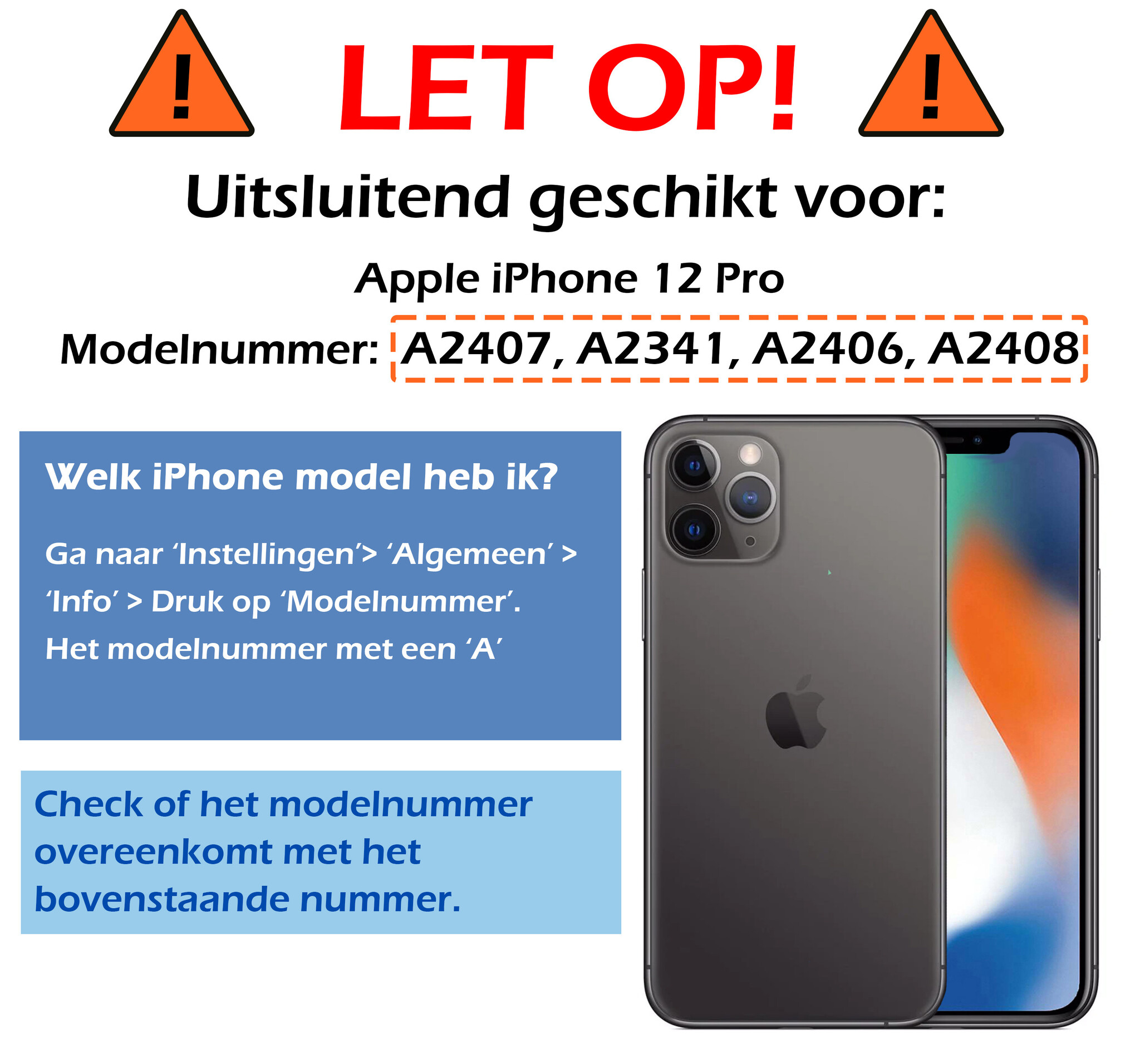 Nomfy Hoesje Geschikt voor iPhone 12 Pro Hoesje Met Telefoonketting Pasjeshouder Shockproof Case Met Screenprotector Koord - Hoesje Geschikt voor iPhone 12 Pro Hoes Met Kaarthouder - Transparant