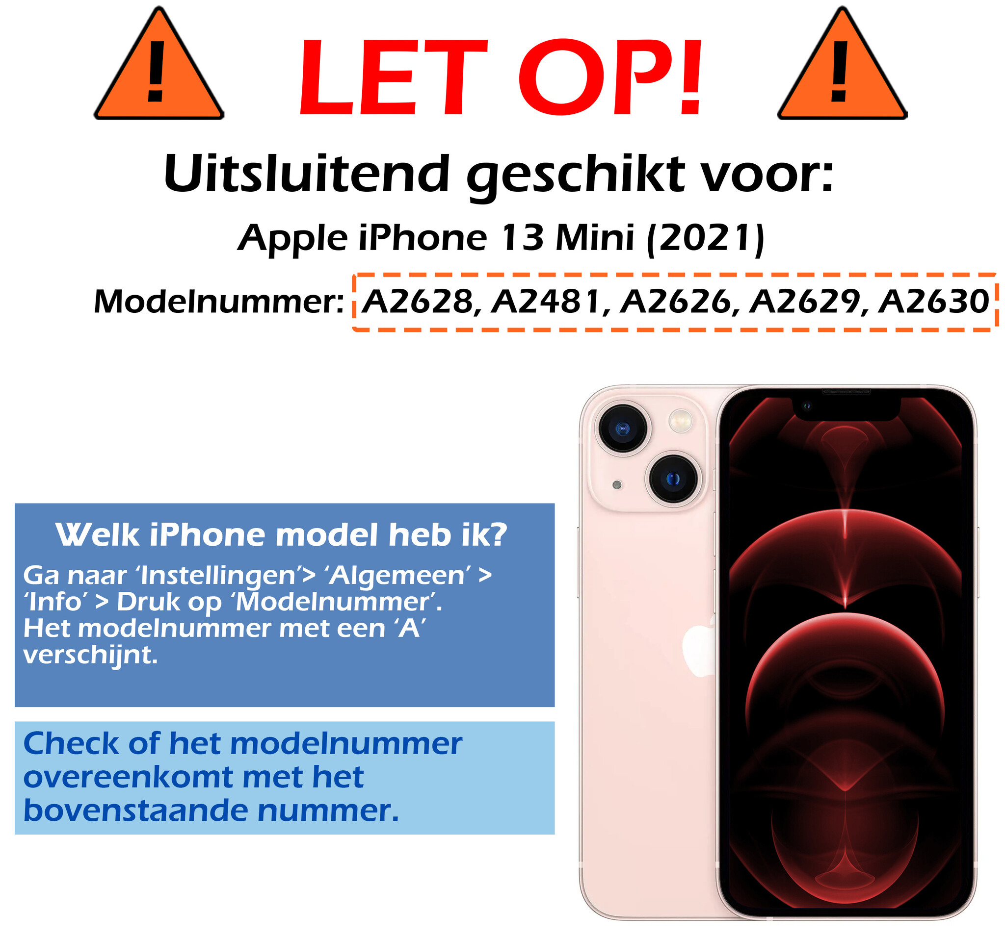 Nomfy Hoesje Geschikt voor iPhone 13 Mini Hoesje Met Telefoonketting Pasjeshouder Shockproof Case Met Screenprotector Koord - Hoesje Geschikt voor iPhone 13 Mini Hoes Met Kaarthouder - Transparant