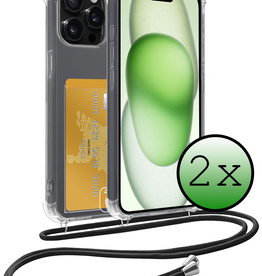 BASEY. BASEY. iPhone 11 Pro Max Hoesje Pashouder met Koord - 2 PACK