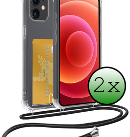 BASEY. BASEY. iPhone 11 Hoesje Pashouder met Koord - 2 PACK