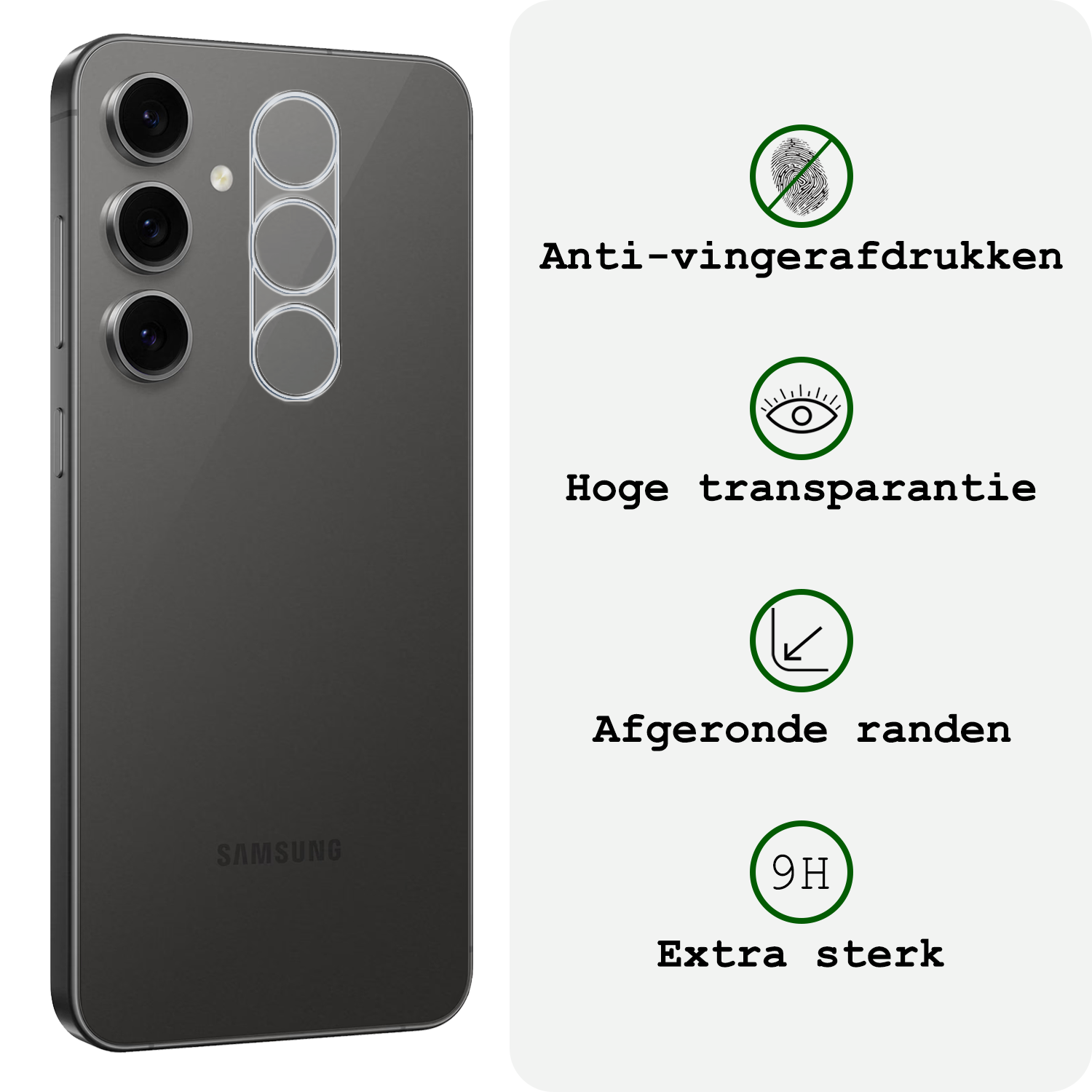 BASEY. BASEY. Samsung Galaxy S24 FE Camera Screenprotector - 3 PACK