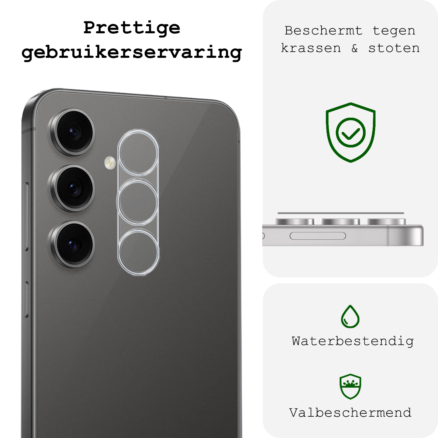 BASEY. BASEY. Samsung Galaxy S24 FE Camera Screenprotector - 3 PACK