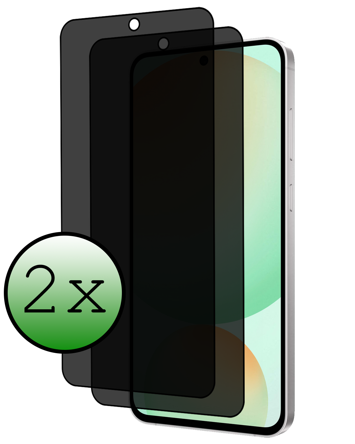 BASEY. BASEY. Samsung Galaxy S24 FE Screenprotector Glas Privacy - 2 PACK