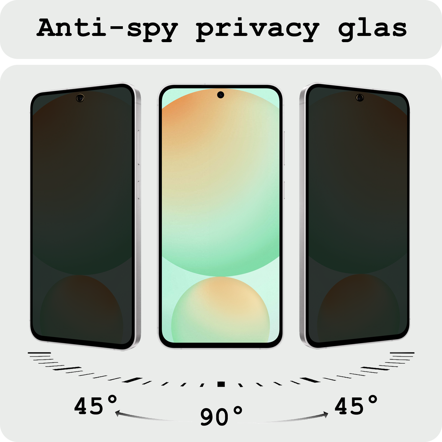 BASEY. BASEY. Samsung Galaxy S24 FE Screenprotector Glas Privacy - 3 PACK