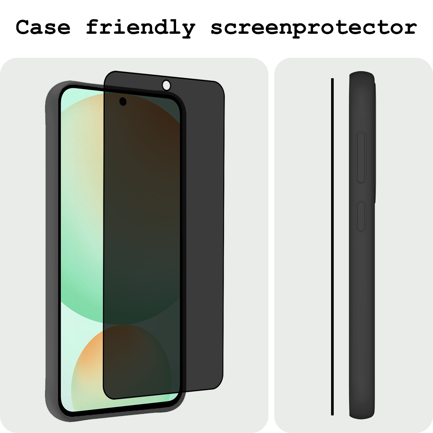 BASEY. BASEY. Samsung Galaxy S24 FE Screenprotector Glas Privacy - 3 PACK