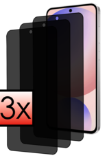 NoXx NoXx Samsung Galaxy S24 FE Screenprotector Glas Privacy - 3 PACK