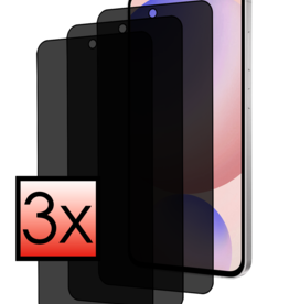 NoXx NoXx Samsung Galaxy S24 FE Screenprotector Glas Privacy - 3 PACK