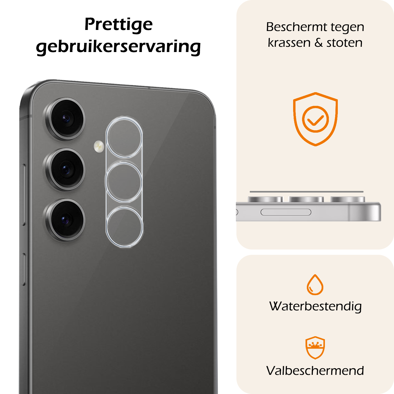 Nomfy Nomfy Samsung Galaxy S24 FE Camera Screenprotector - 2 PACK