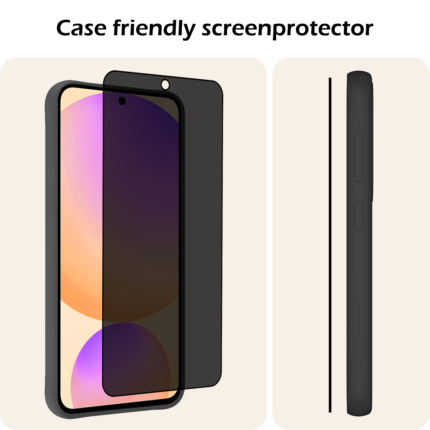 Nomfy Nomfy Samsung Galaxy S24 FE Screenprotector Glas Privacy - 2 PACK