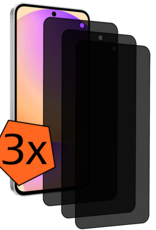 Nomfy Nomfy Samsung Galaxy S24 FE Screenprotector Glas Privacy - 3 PACK