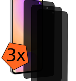 Nomfy Nomfy Samsung Galaxy S24 FE Screenprotector Glas Privacy - 3 PACK