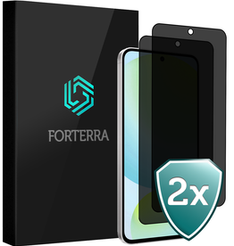 Forterra Forterra Samsung Galaxy S24 FE Screenprotector Glas Privacy - 2 PACK