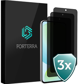 Forterra Forterra Samsung Galaxy S24 FE Screenprotector Glas Privacy - 3 PACK