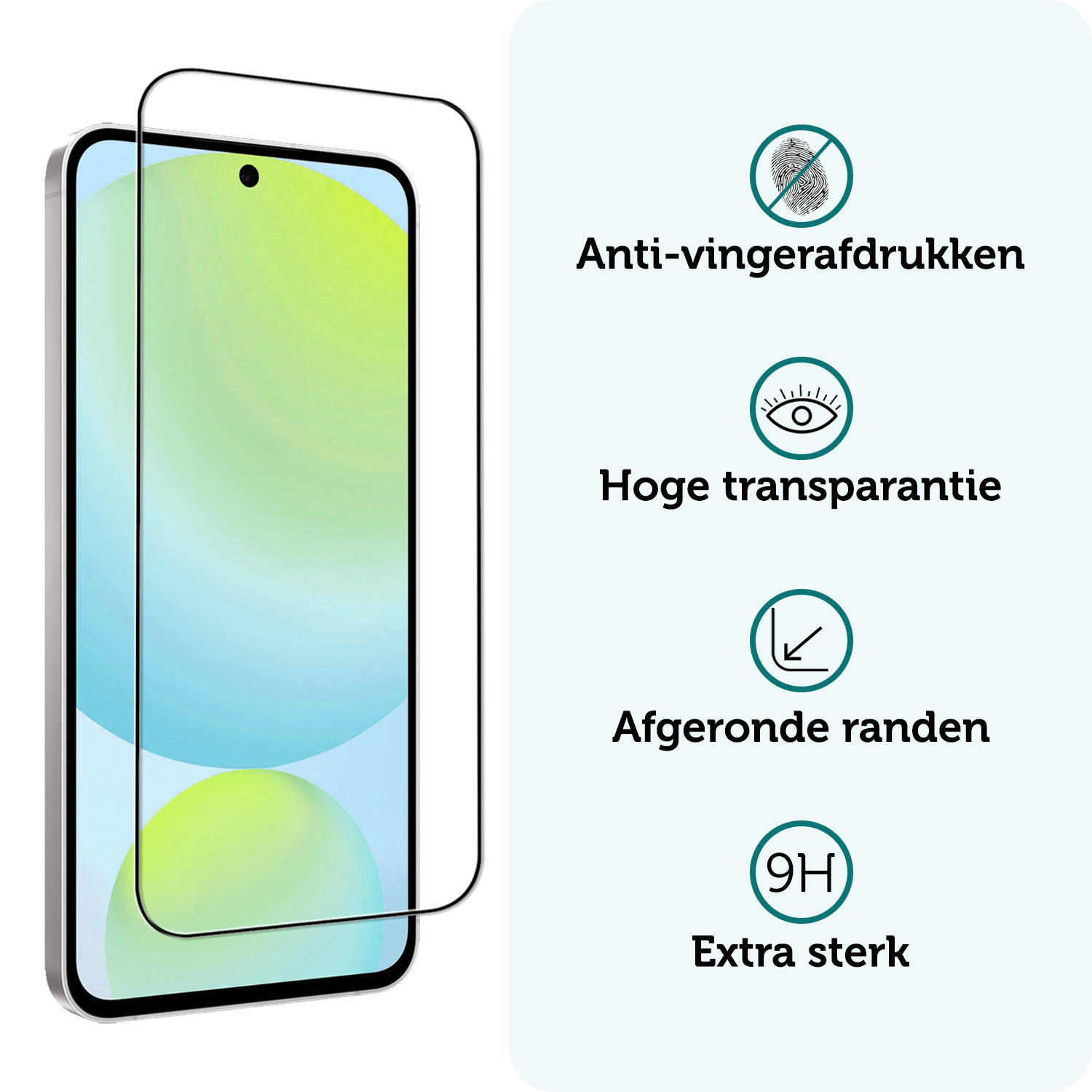 Forterra Forterra Samsung Galaxy S24 FE Screenprotector Glas  Full Cover - 2 PACK