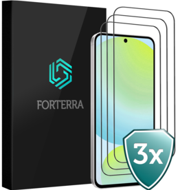 Forterra Forterra Samsung Galaxy S24 FE Screenprotector Glas  Full Cover - 3 PACK