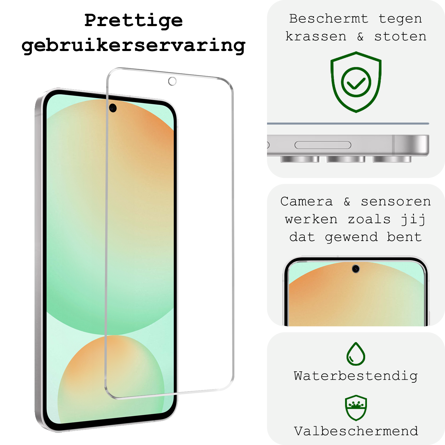 BASEY. BASEY. Samsung Galaxy S24 FE Screenprotector Glas - 2 PACK