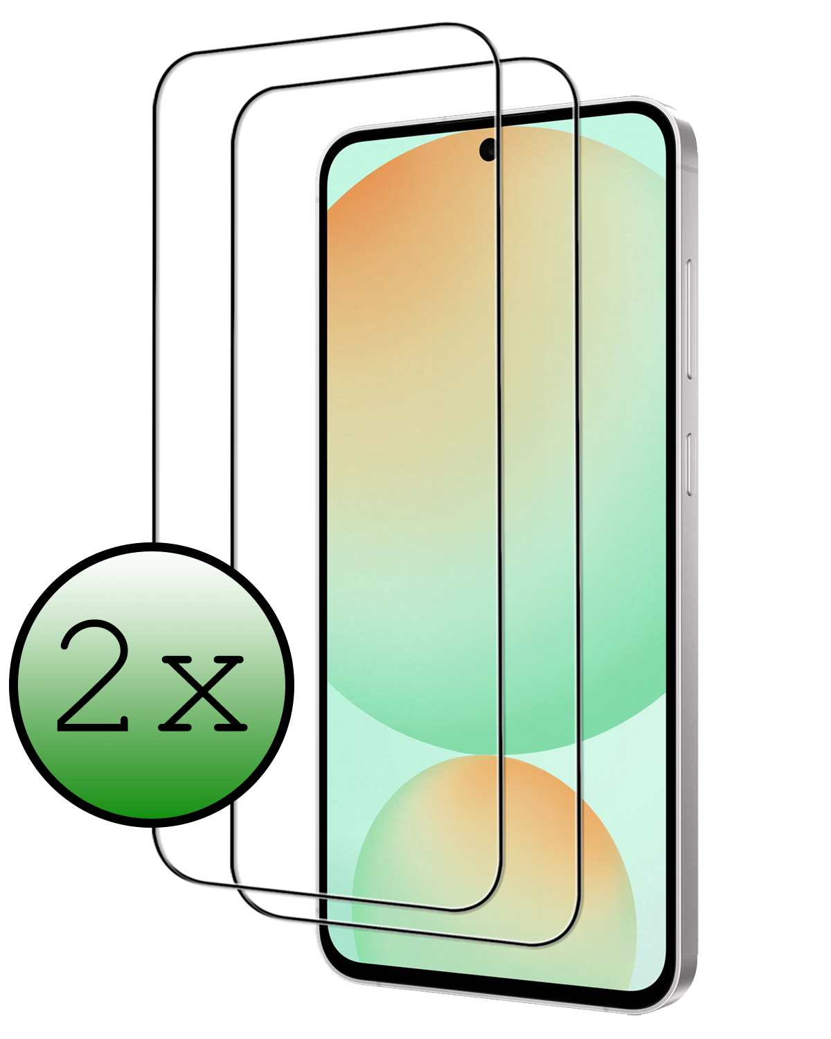 BASEY. BASEY. Samsung Galaxy S24 FE Screenprotector Glas  Full Cover - 2 PACK