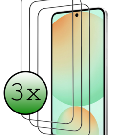 BASEY. BASEY. Samsung Galaxy S24 FE Screenprotector Glas  Full Cover - 3 PACK