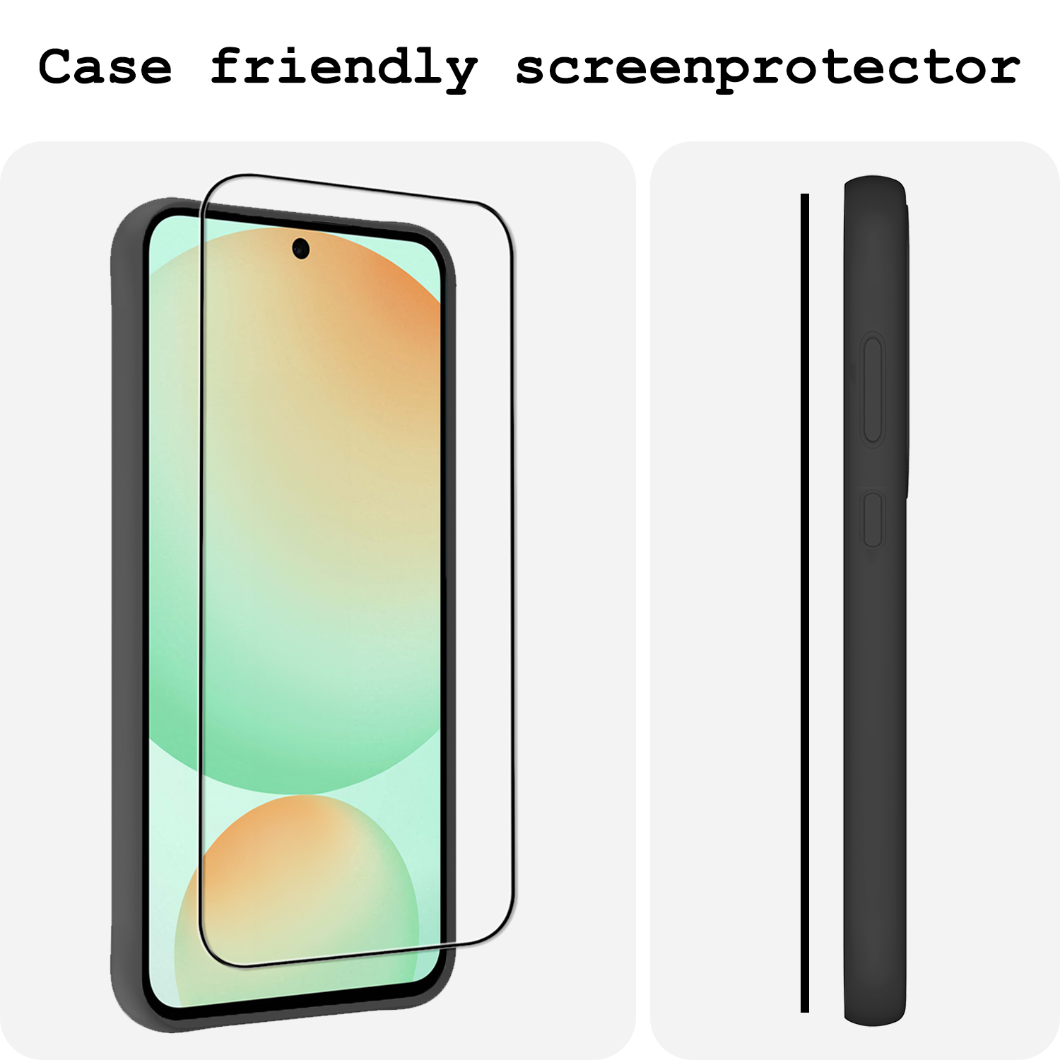 BASEY. BASEY. Samsung Galaxy S24 FE Screenprotector Glas  Full Cover - 3 PACK