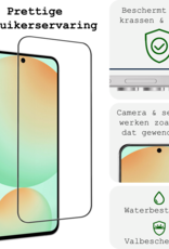 BASEY. BASEY. Samsung Galaxy S24 FE Screenprotector Glas  Full Cover - 3 PACK