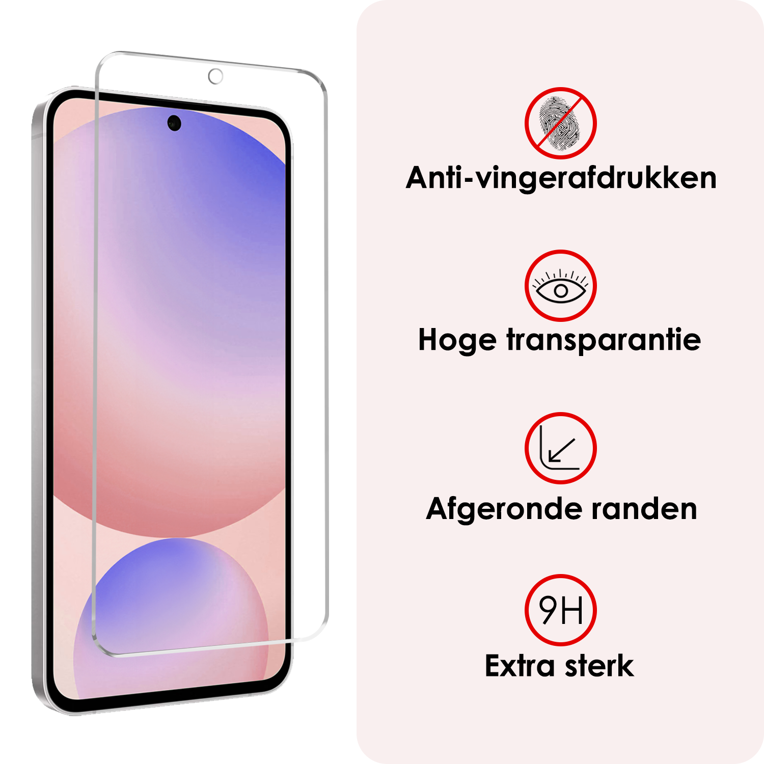 NoXx NoXx Samsung Galaxy S24 FE Screenprotector Glas - 3 PACK
