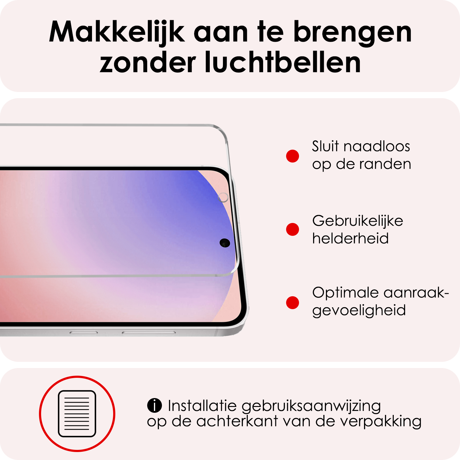 NoXx NoXx Samsung Galaxy S24 FE Screenprotector Glas - 3 PACK