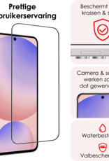 NoXx NoXx Samsung Galaxy S24 FE Screenprotector Glas  Full Cover - 2 PACK