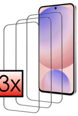 NoXx NoXx Samsung Galaxy S24 FE Screenprotector Glas  Full Cover - 3 PACK