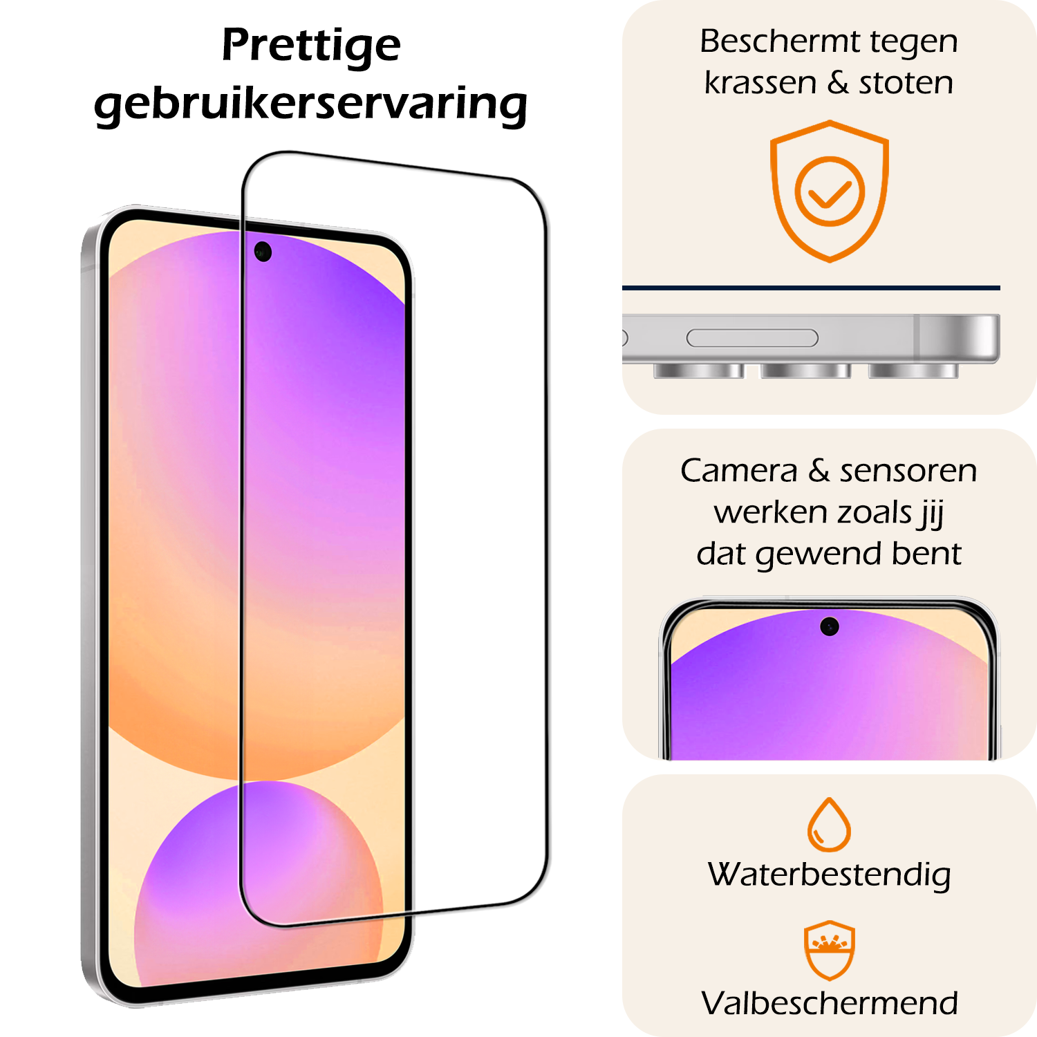 Nomfy Nomfy Samsung Galaxy S24 FE Screenprotector Glas Full Cover