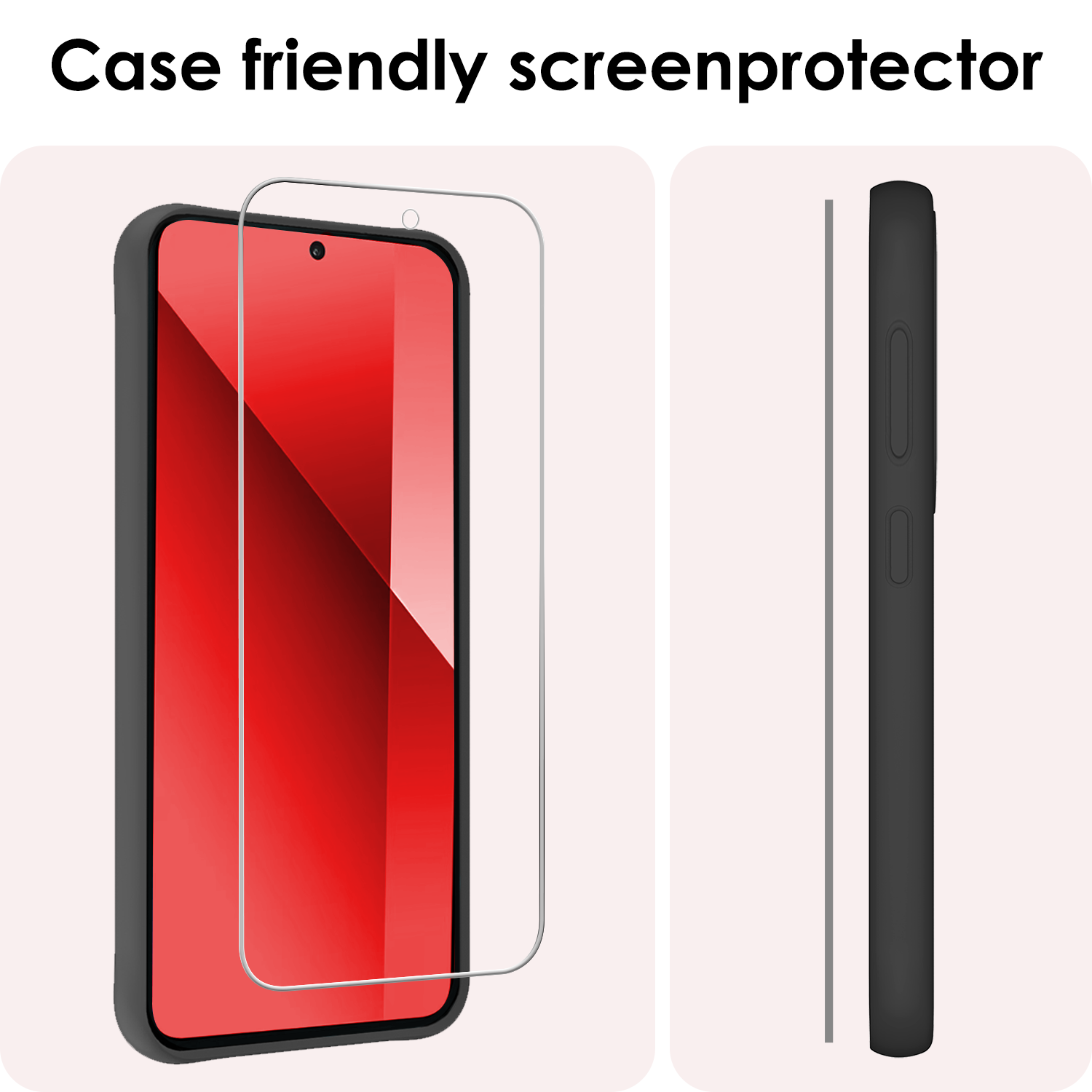 NoXx Screenprotector Geschikt voor Xiaomi Redmi Note 13 4G Screenprotector Tempered Glass Gehard Glas Beschermglas