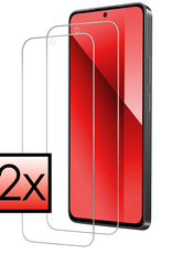 NoXx Screenprotector Geschikt voor Xiaomi Redmi Note 13 4G Screenprotector Tempered Glass Gehard Glas Beschermglas - 2 PACK