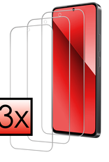 NoXx Screenprotector Geschikt voor Xiaomi Redmi Note 13 4G Screenprotector Tempered Glass Gehard Glas Beschermglas - 3 PACK
