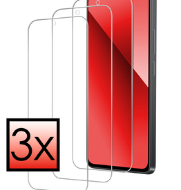 NoXx NoXx Xiaomi Redmi Note 13 4G Screenprotector Glas - 3 PACK